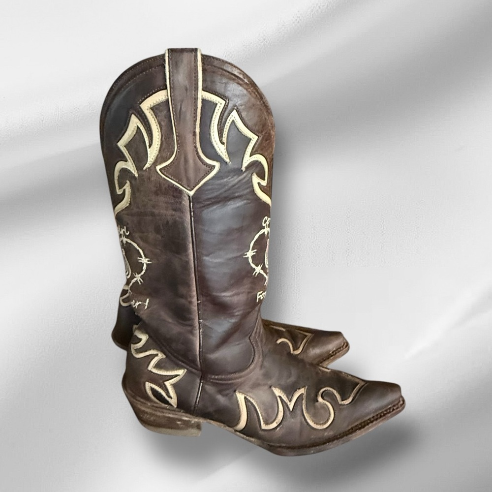Pecos Bill "Cowgirl Forever" Leather Cowboy‎ Boots